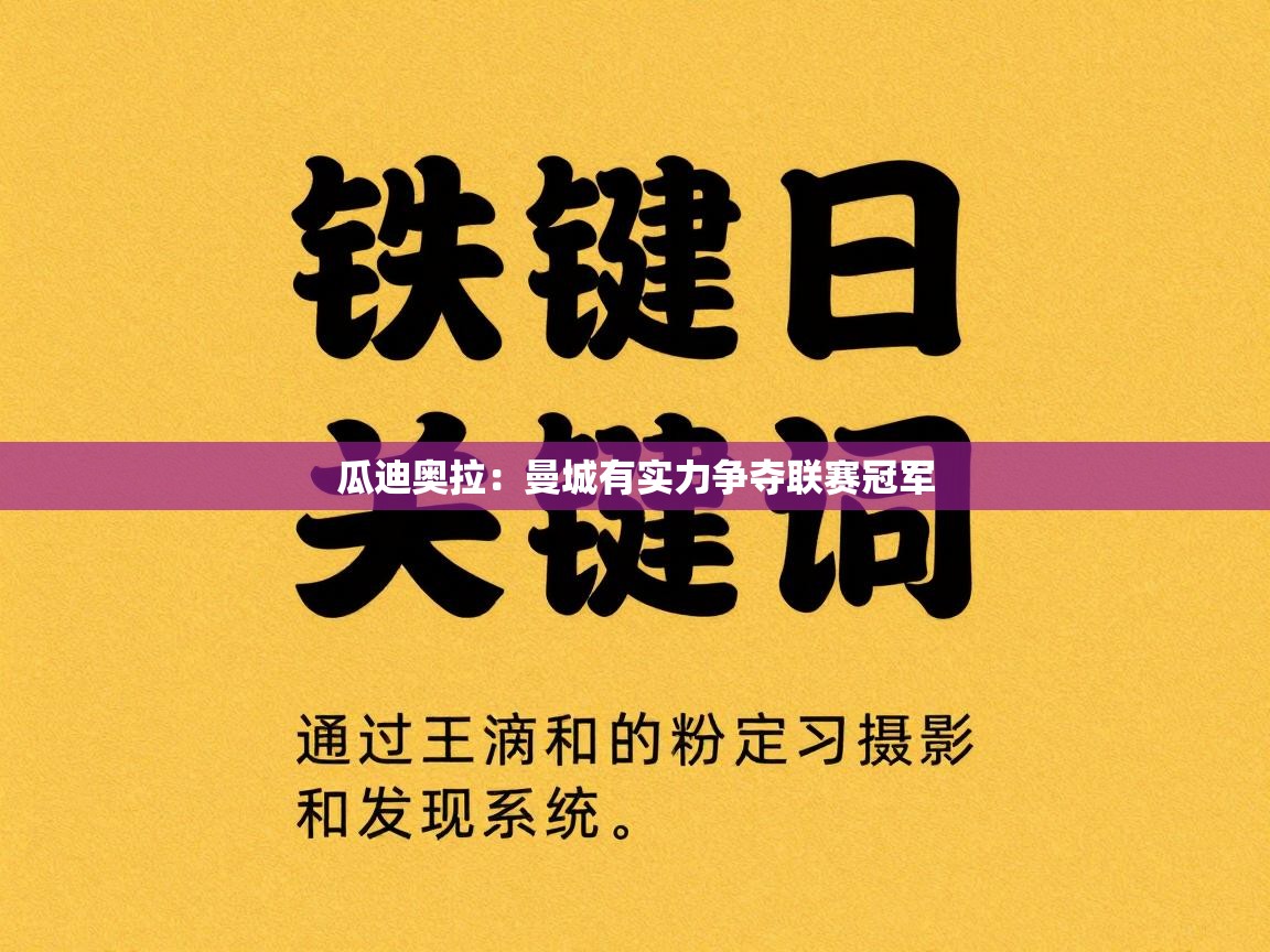 瓜迪奥拉：曼城有实力争夺联赛冠军  第2张